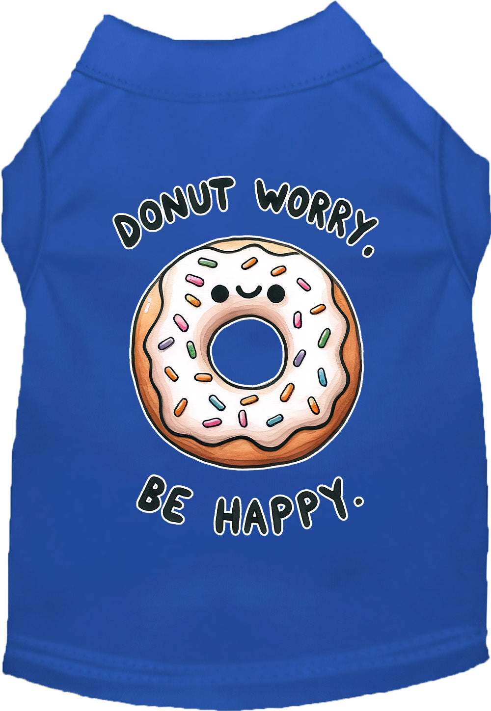 Adorable Cat or Dog Shirt for Pets "Donut Worry, Be Happy"-3