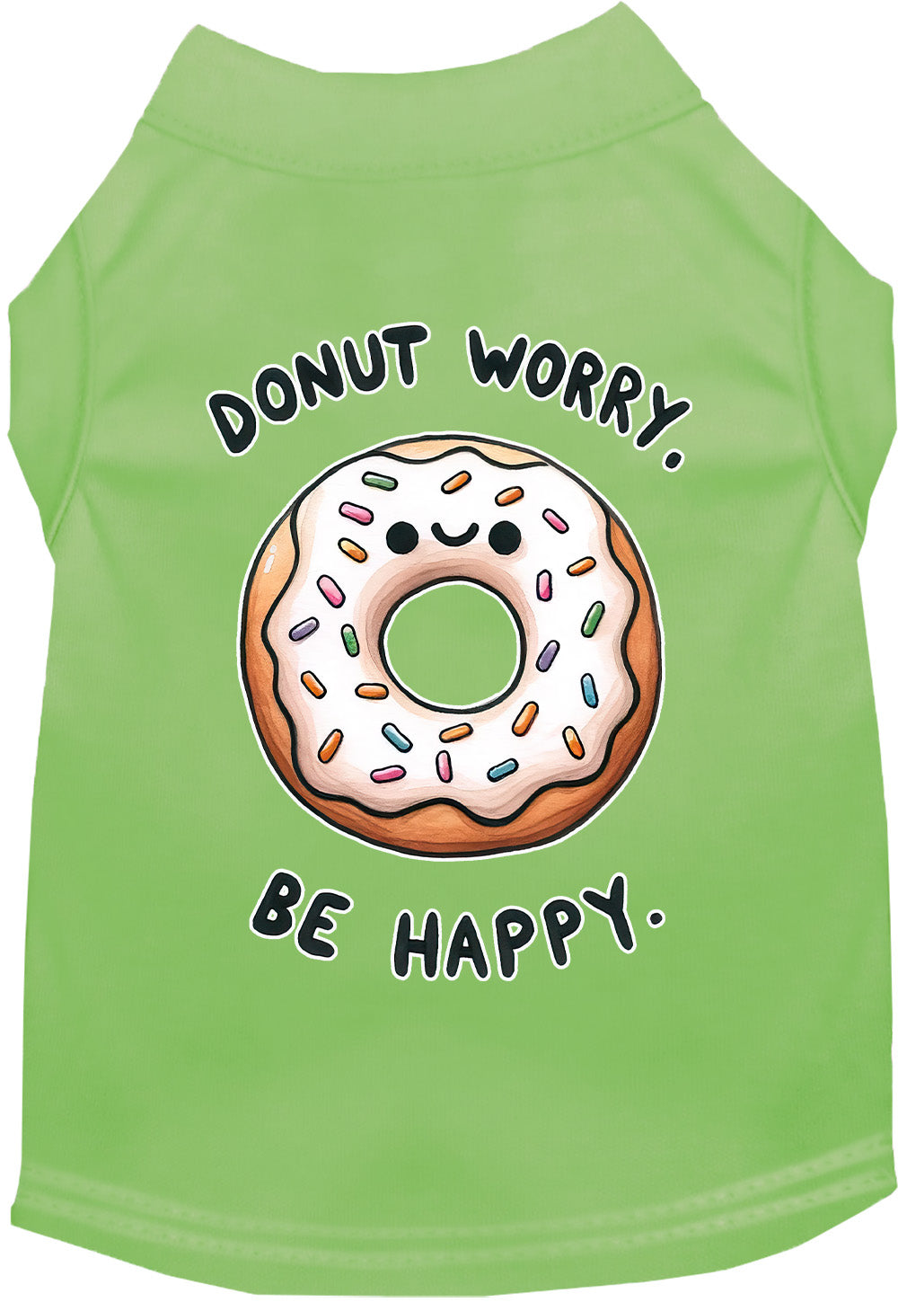 Adorable Cat or Dog Shirt for Pets "Donut Worry, Be Happy"-6