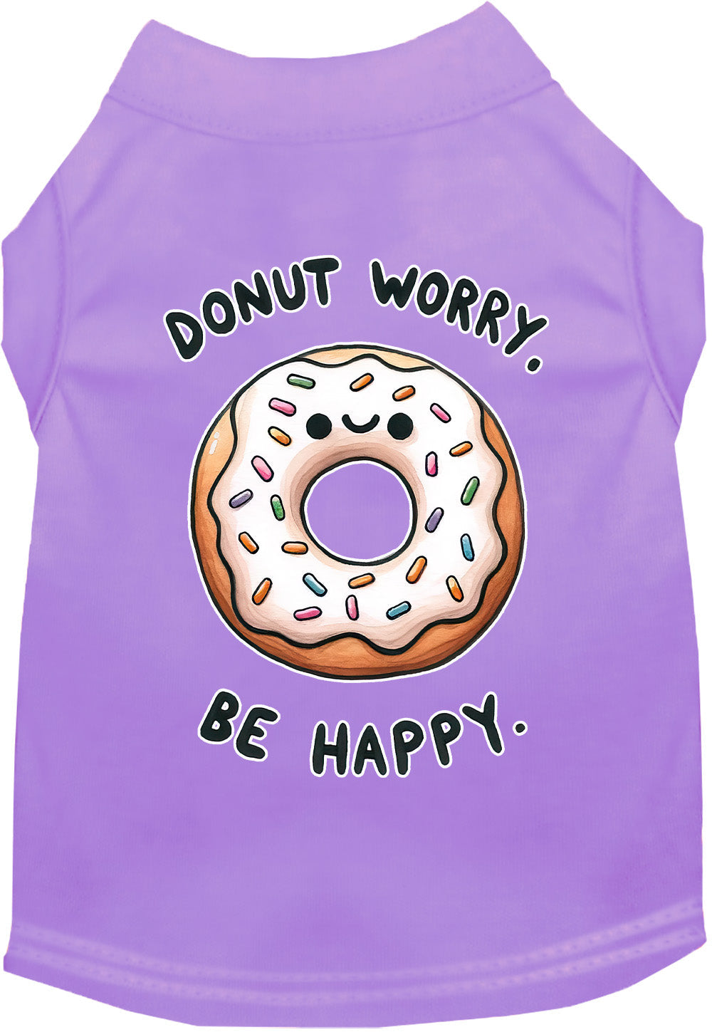 Adorable Cat or Dog Shirt for Pets "Donut Worry, Be Happy"-9