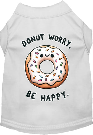 Adorable Cat or Dog Shirt for Pets "Donut Worry, Be Happy"-5