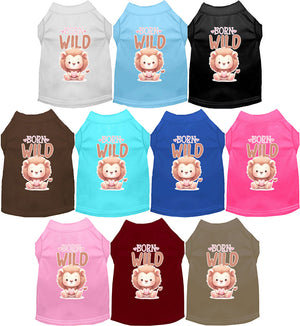 Adorable Cat or Dog Shirt for Pets "Born Wild"-0