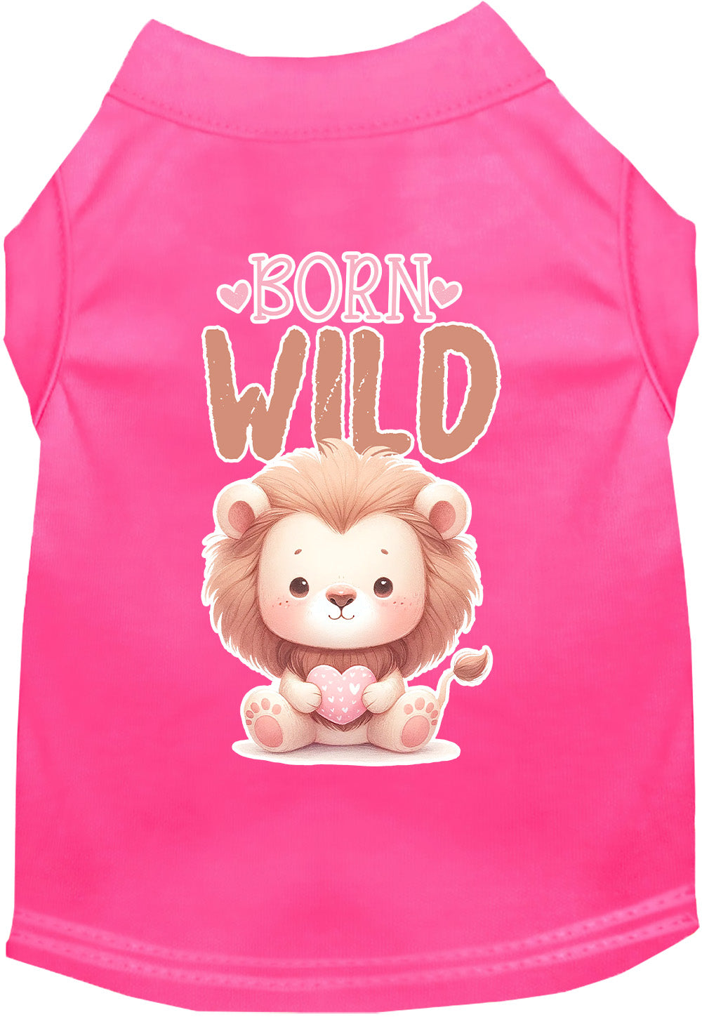 Adorable Cat or Dog Shirt for Pets "Born Wild"-7