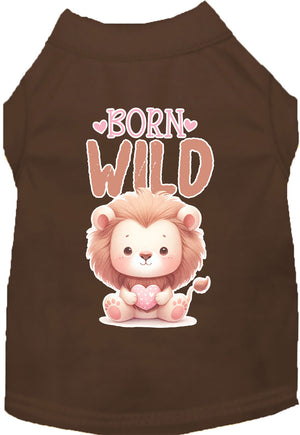 Adorable Cat or Dog Shirt for Pets "Born Wild"-6