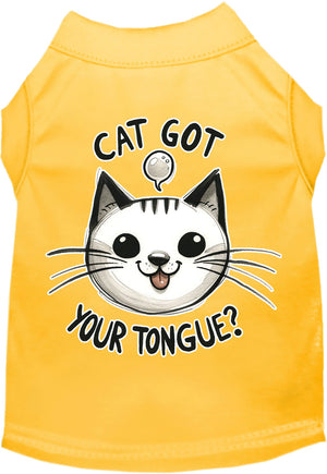 Adorable Cat or Dog Shirt for Pets "Cat Got Your Tongue"-10