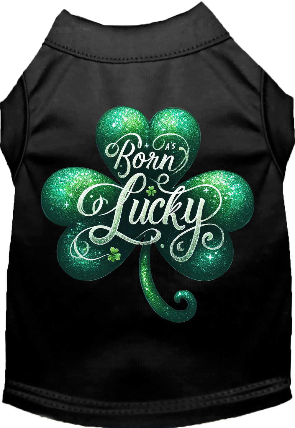 Adorable Cat or Dog Shirt for Pets "A's Born Lucky"-5