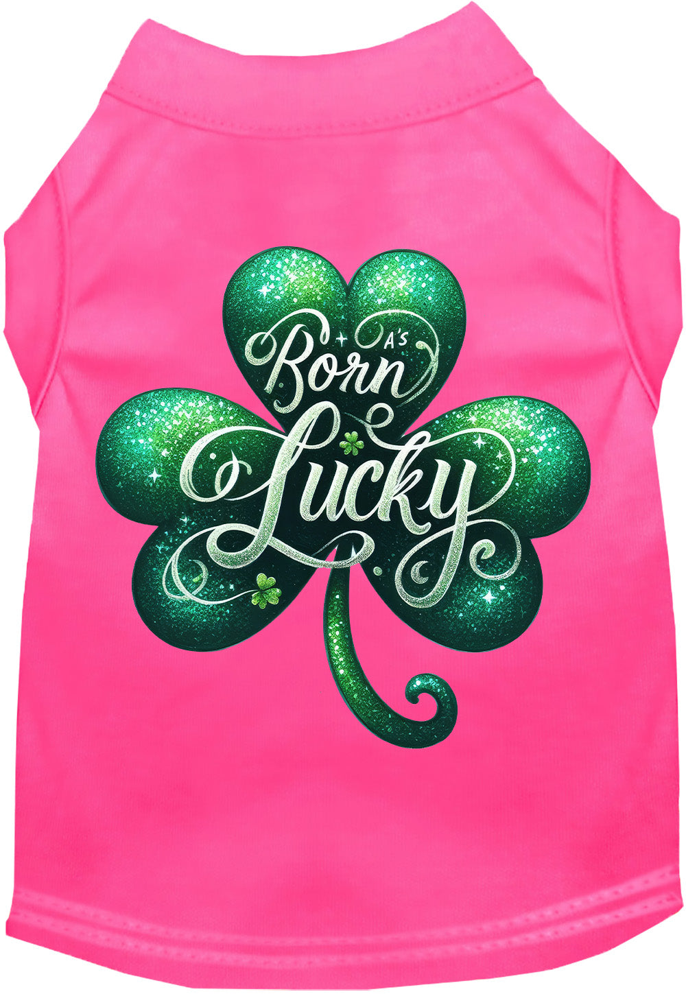 Adorable Cat or Dog Shirt for Pets "A's Born Lucky"-7