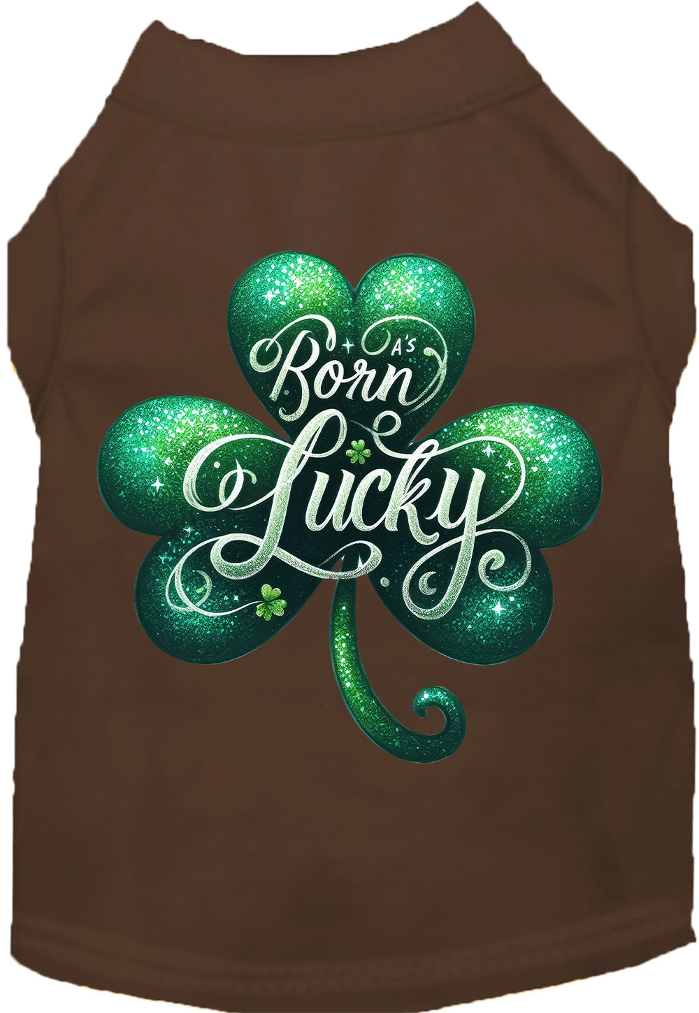 Adorable Cat or Dog Shirt for Pets "A's Born Lucky"-8