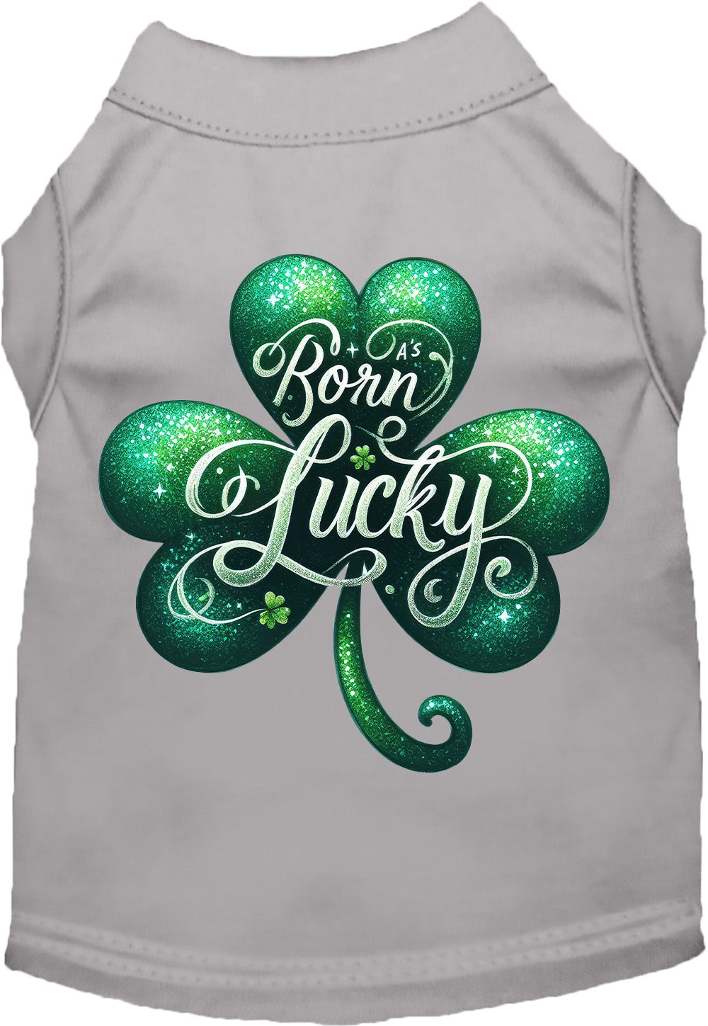 Adorable Cat or Dog Shirt for Pets "A's Born Lucky"-9