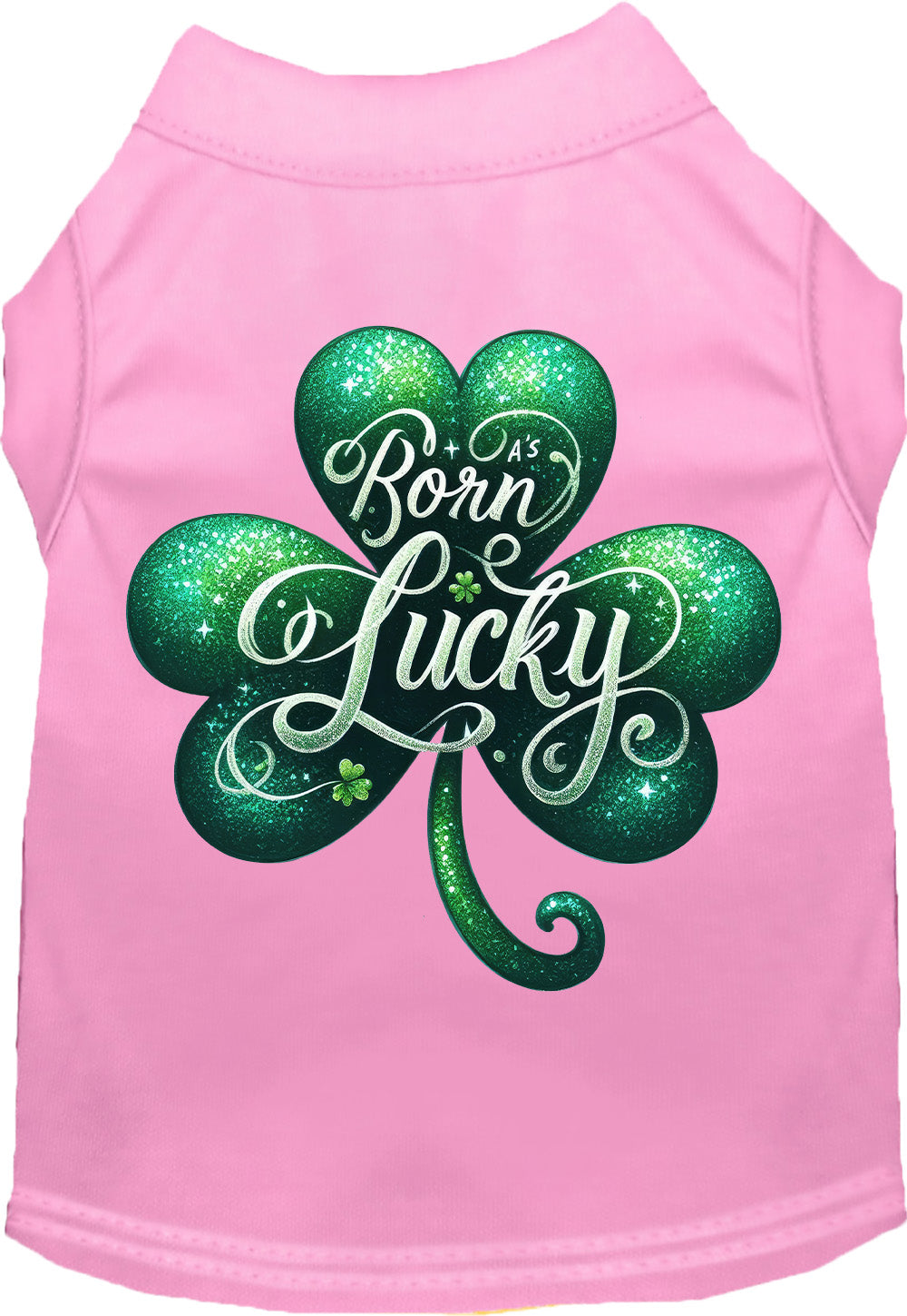 Adorable Cat or Dog Shirt for Pets "A's Born Lucky"-2