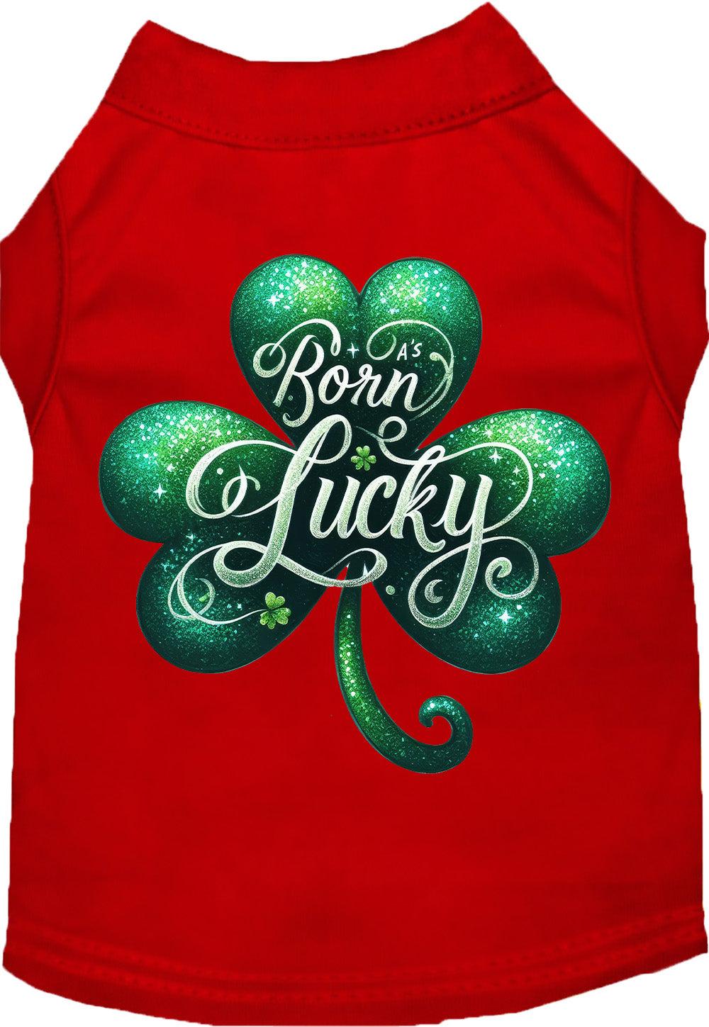 Adorable Cat or Dog Shirt for Pets "A's Born Lucky"-4