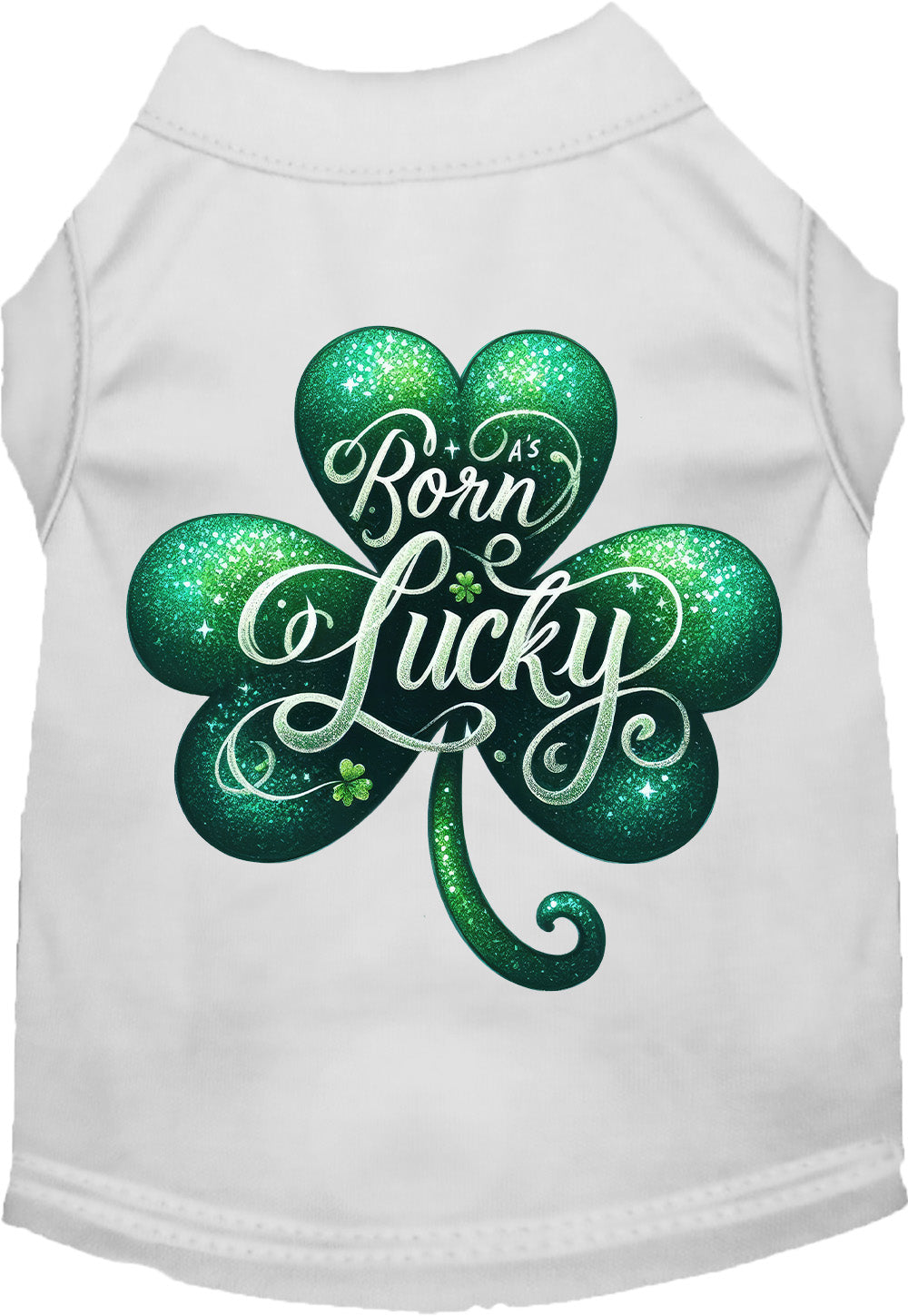 Adorable Cat or Dog Shirt for Pets "A's Born Lucky"-10