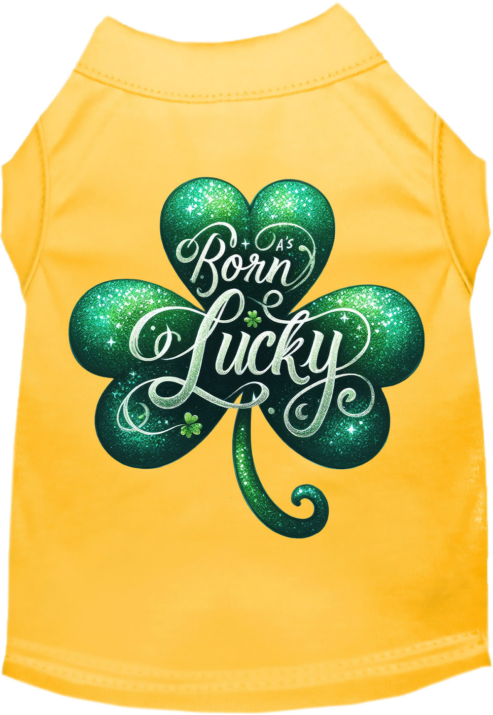 Adorable Cat or Dog Shirt for Pets "A's Born Lucky"-11