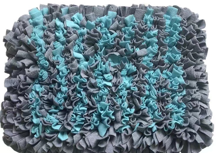 Pets Puzzle Toys Snuffle Mat-Grey Blue-0