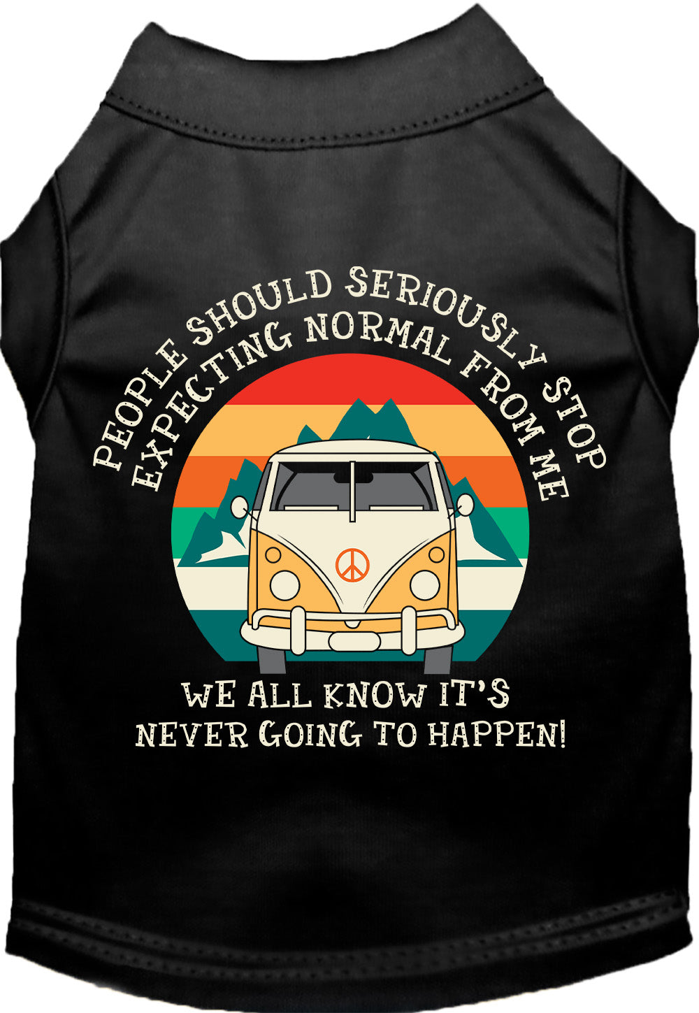 Cat or Dog Shirt for Pets "Stop Expecting Normal Vanlife"-3