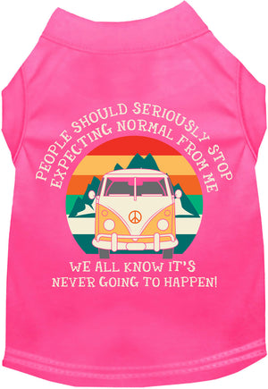 Cat or Dog Shirt for Pets "Stop Expecting Normal Vanlife"-5