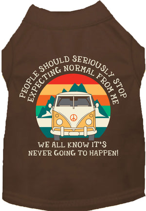 Cat or Dog Shirt for Pets "Stop Expecting Normal Vanlife"-6