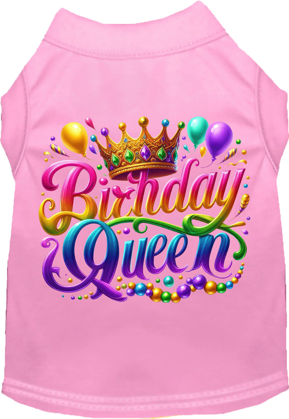 Adorable Cat or Dog Shirt for Pets "Gorgeous Birthday Queen"-2