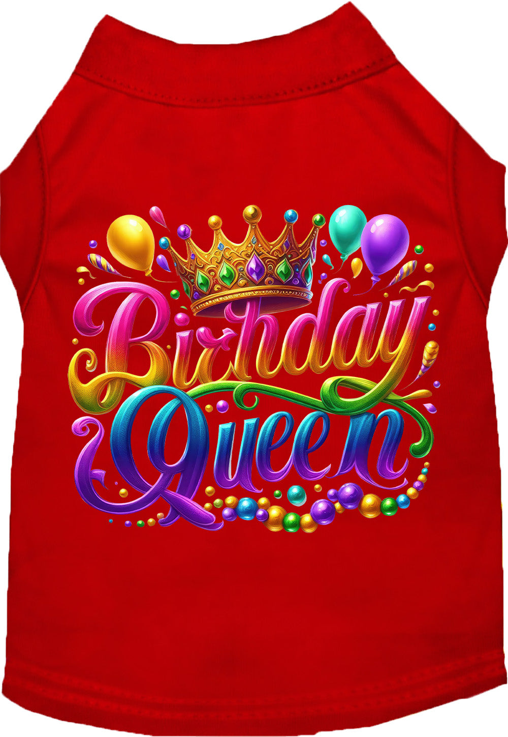 Adorable Cat or Dog Shirt for Pets "Gorgeous Birthday Queen"-4