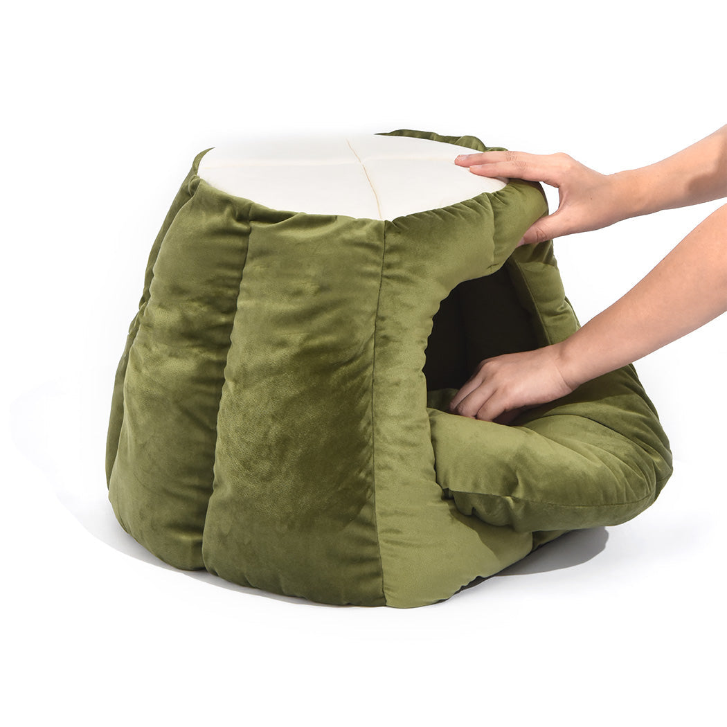 Cat Castle Igloo Round Nest Cave Green L-5