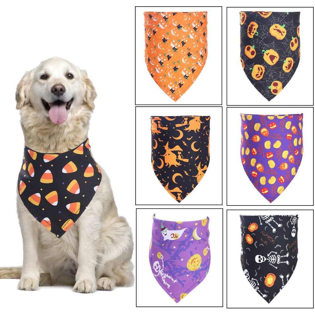 HOT SALES Halloween style bibs for pets-0