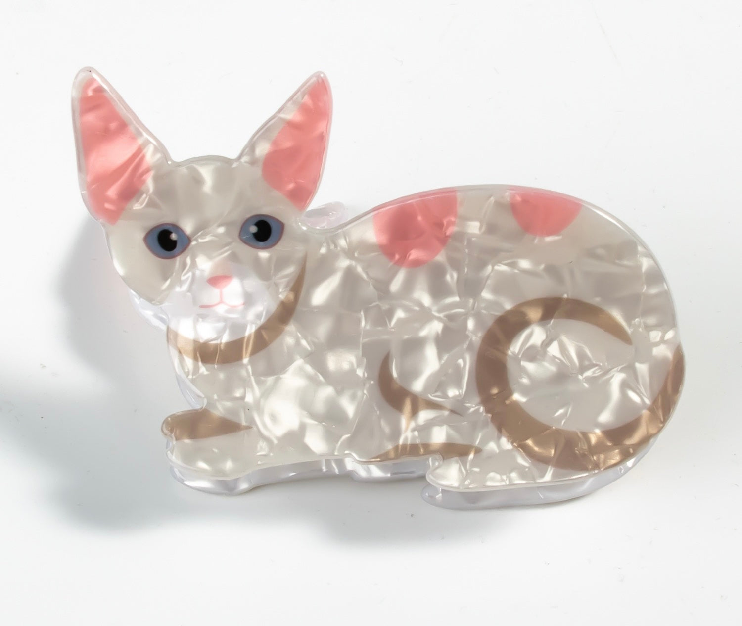 PAWSOME PETS NEW YORK Hand-painted Cat Large Claw Hair Clip #2 | Eco-Friendly-0