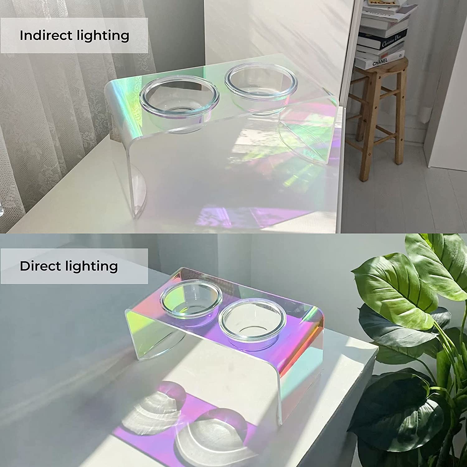 The Holographic Aurora Elevated Pet Feeding Table (PREORDER)-4