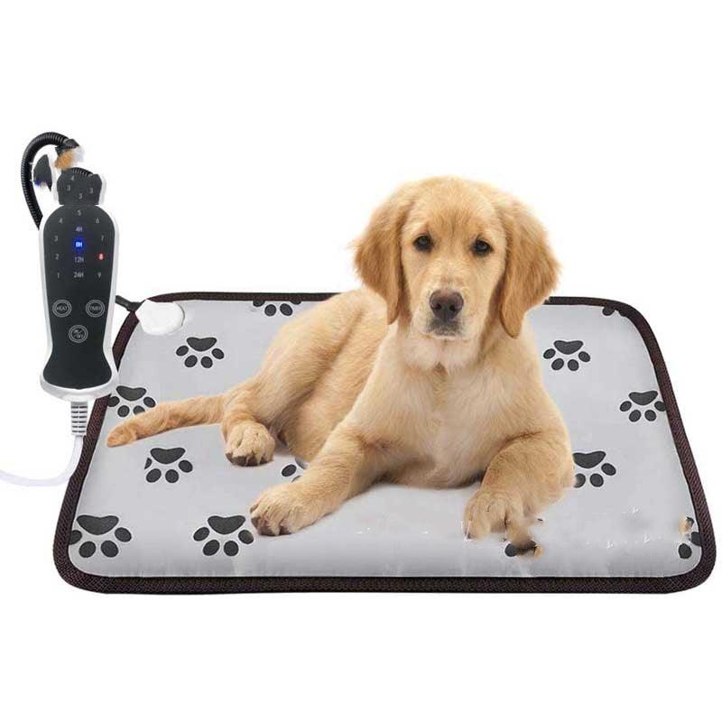 Pet Heating Pad For Dog Cat Heat Mat Indoor Electric Waterproof Dog Heated Pad With Chew Resistant Cord Winter Pet Blanket Warmer-8