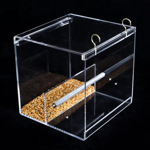 Clearview Aviary: Acrylic Bird Feeder For Parrots Of All Sizes-2