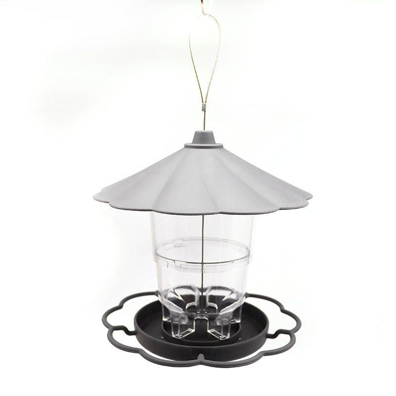 Foldable Bird Feeder With Removable Roof - Outdoor Garden Decor-11