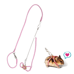 Super Soft Adjustable Hamster Traction Rope With Bell-0