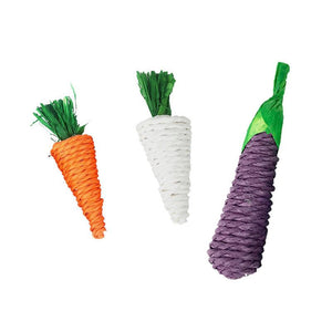 Natural Woven Carrot Hamster Toy - Fun And Eco-Friendly Molar Supplies-2