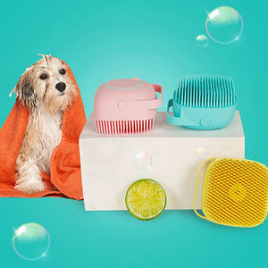 The Furcare Silicone Bath Brush Comb With Shampoo Dispenser-2