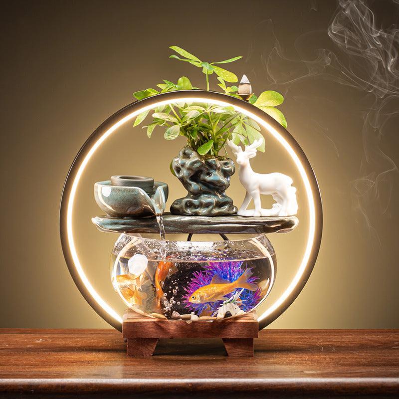 Fortune Flowing Fish Tank - A Captivating Addition To Your Home-2