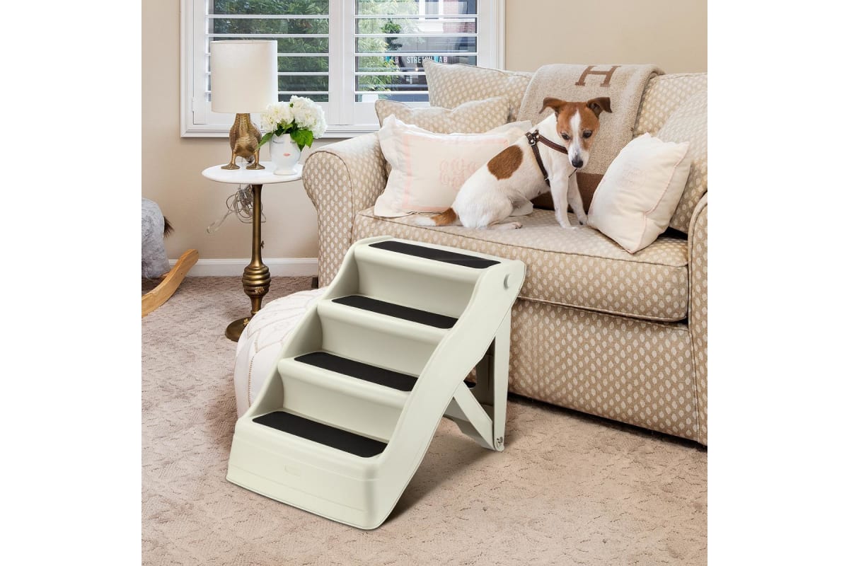 Foldable Pet Stairs 4 Step Ladder for Pet Cat Dog-4