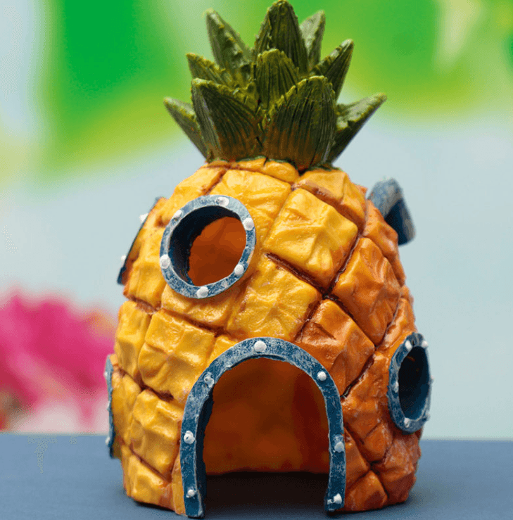 Spongebob Pineapple Paradise - Resin Aquarium Fish Tank House-4