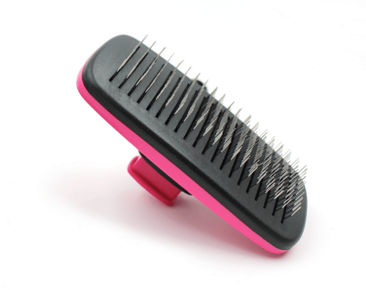 Curly Dog Hair Removal Comb Grooming Brush Stainless Steel Cats Combs Automatic Non-Slip Brush For Dog Cat Pet Cleaning Supplies-4