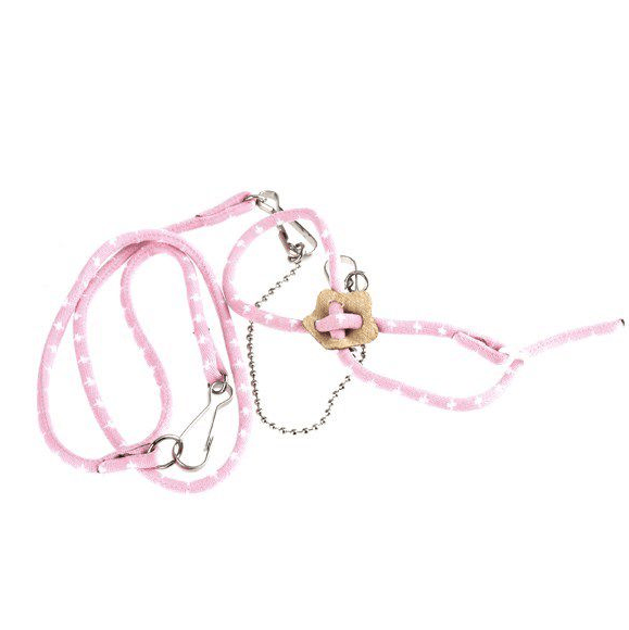 Super Soft Adjustable Hamster Traction Rope With Bell-4