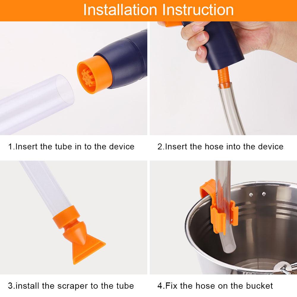 Multi-Function Water Exchanger: Sand Washing, Water Change, And Algae Scraping-2