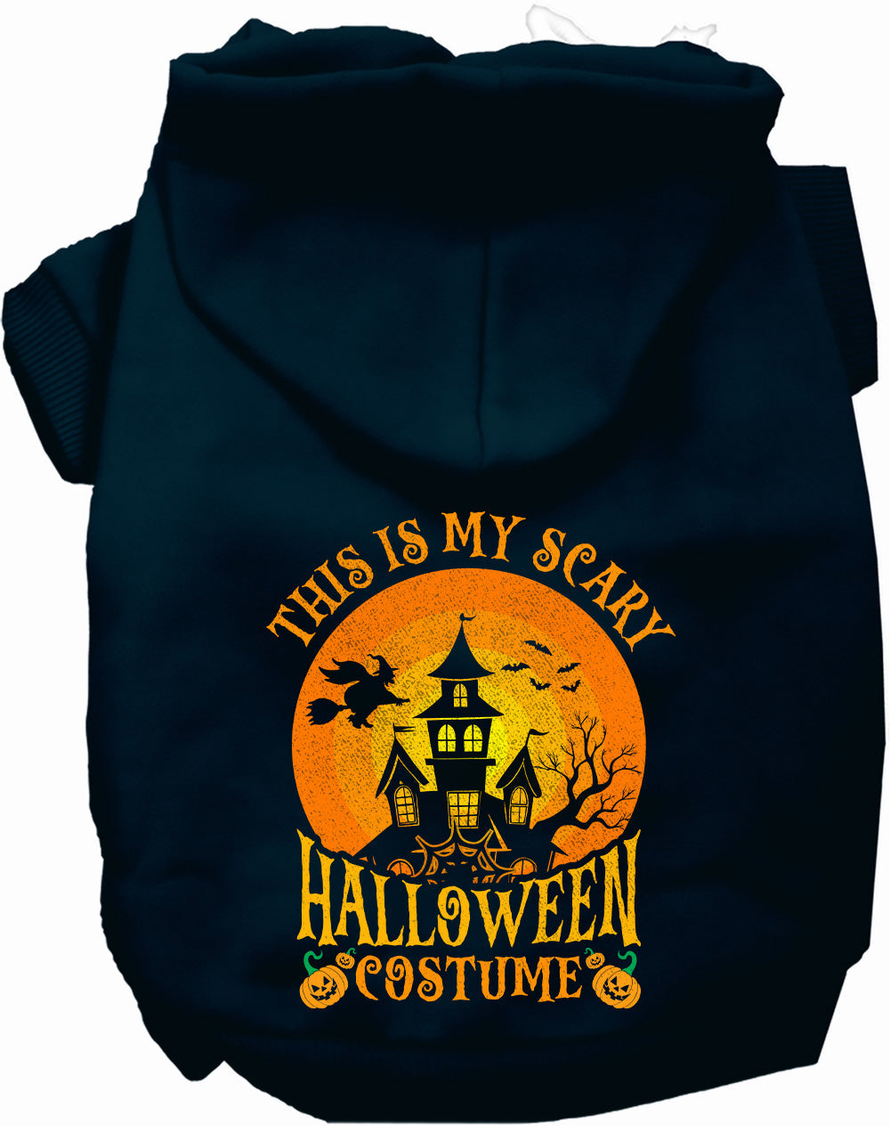 Scary Halloween Costume Pet Hoodie-10