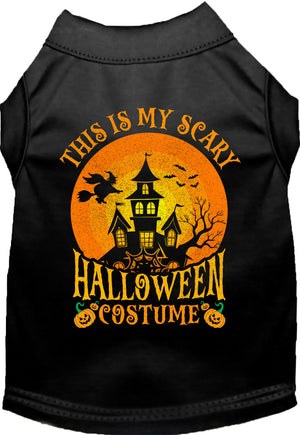 Scary Halloween Costume Pet Shirt-0