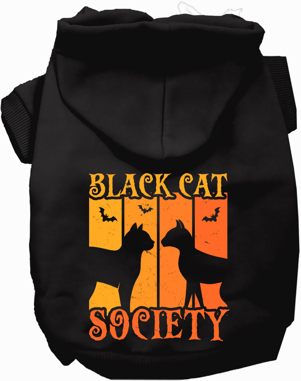 Black Cat Society Pet Hoodie-0