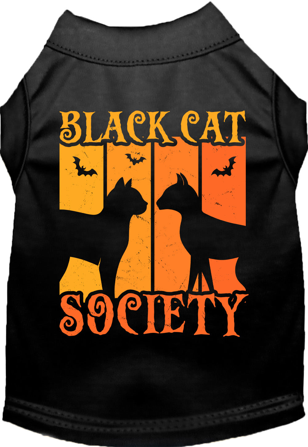 Black Cat Society Pet Shirt-2