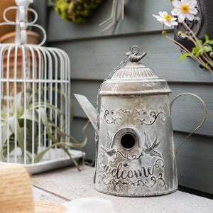 European Flower Pot Bird Cage Birdhouse Iron Decorative Ornament-1