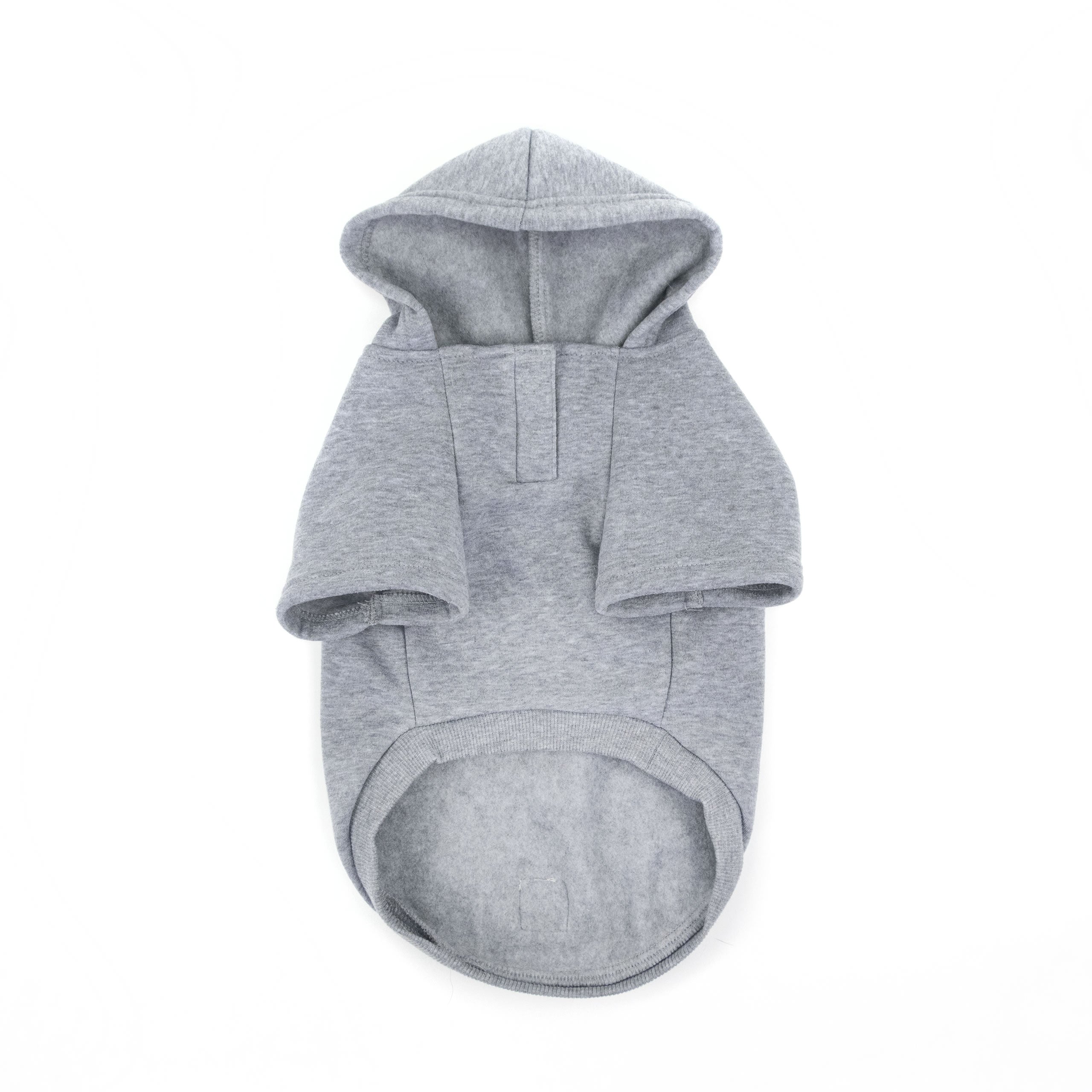 Brave Bark Hooded Dog Fleece - Heather Grey-1