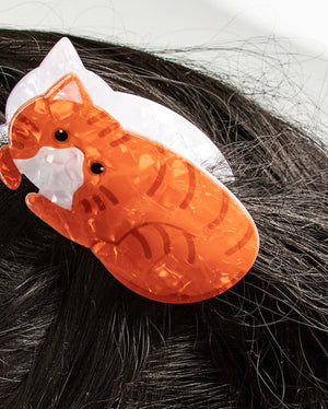 PAWSOME PETS NEW YORK Hand-painted Cat Large Claw Hair Clip #6 | Eco-Friendly-1