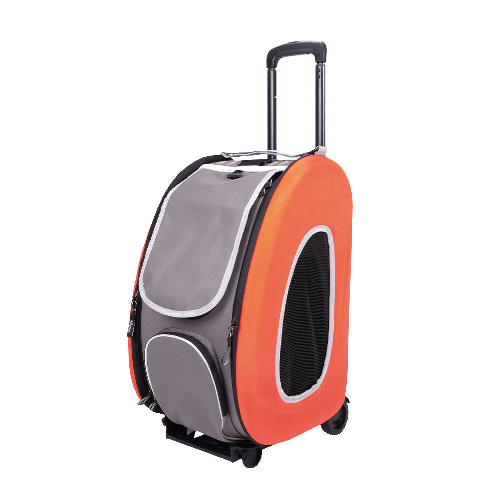 Eva Pet Wheeled Multifunctional Carrier - Tangerine-0