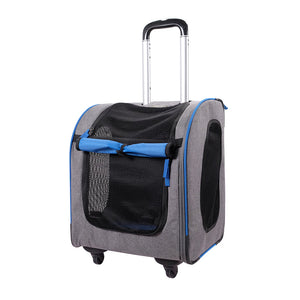 Liso Backpack Parallel Transport Pet Trolley – Slate/Sapphire-0