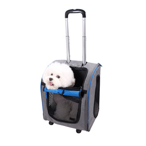 Liso Backpack Parallel Transport Pet Trolley – Slate/Sapphire-1