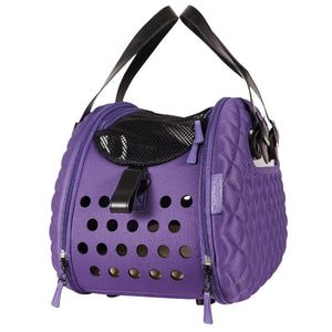 Diamond Deluxe Purple Pet Carrier-1