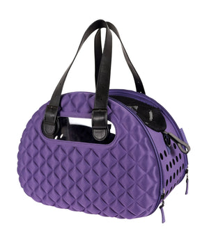 Diamond Deluxe Purple Pet Carrier-0